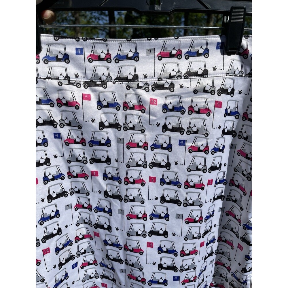 Izod Golf Cart Skort Skirt Colorful Pocket Ladies 6